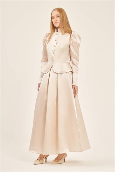 FTZ Women Kadın Abiye Takım  Beige 31126