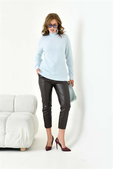 FTZ Women Kadın Basic Kazak  Bebe Mavi 20878