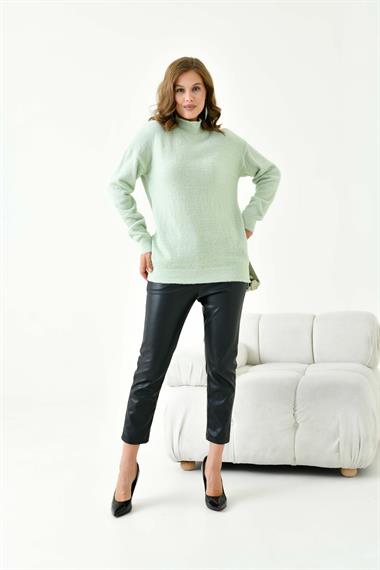 FTZ Women Kadın Basic Kazak  Yeşil 20878