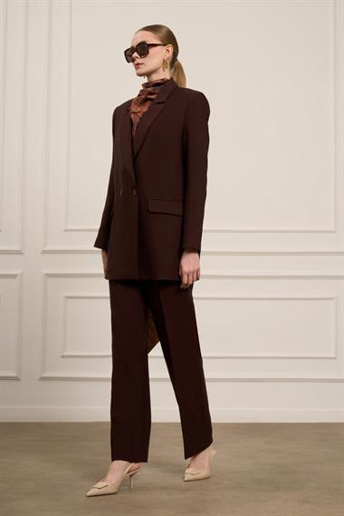 FTZ Women Kadın Blazer Takım  Kahve 31065