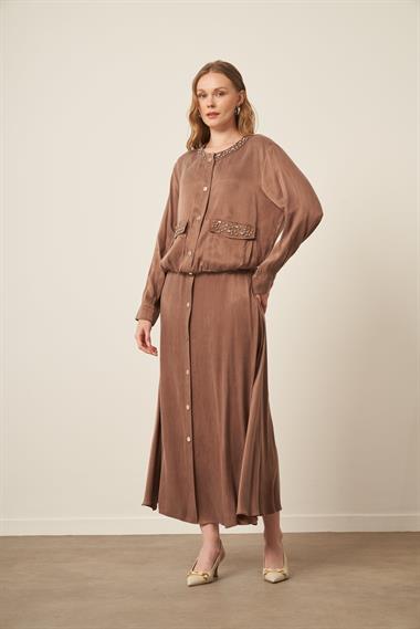 FTZ Women Kadın Cupra Etekli Takım  Kahve 31063