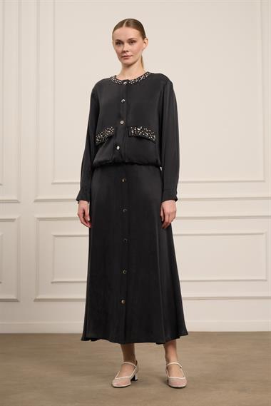 FTZ Women Kadın Cupra Etekli Takım  Siyah 31063