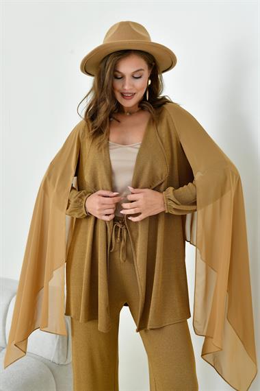 FTZ Women Kadın Dokuma Takım  Camel 30977