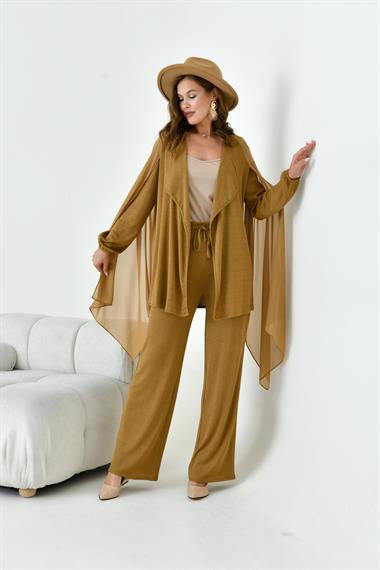 FTZ Women Kadın Dokuma Takım  Camel 30977