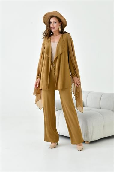 FTZ Women Kadın Dokuma Takım  Camel 30977