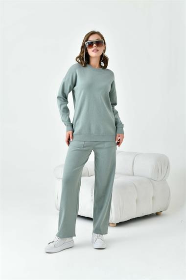 FTZ Women Kadın Düz Basic İkili Takım  Mint 20800