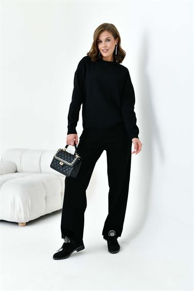 FTZ Women Kadın Düz Basic İkili Takım  Siyah 20800