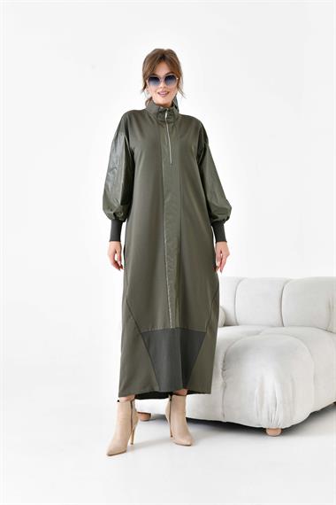 FTZ Women Kadın İki İp Elbise  Haki 30950