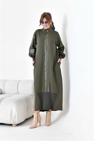 FTZ Women Kadın İki İp Elbise  Haki 30950