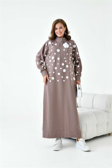 FTZ Women Kadın İki İp Elbise  Kahve 30902