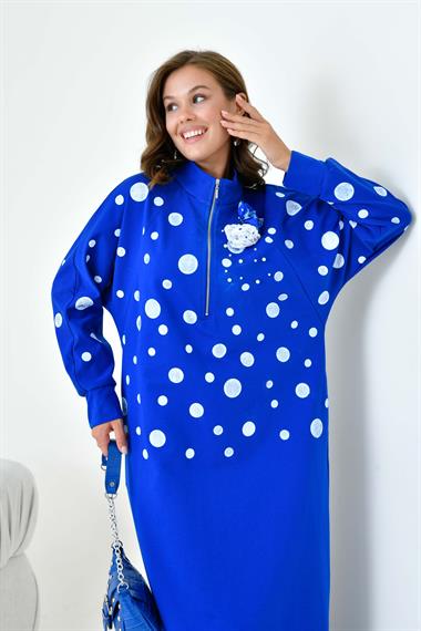 FTZ Women Kadın İki İp Elbise  Saks Mavi 30902