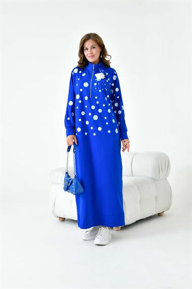 FTZ Women Kadın İki İp Elbise  Saks Mavi 30902