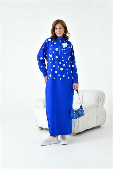 FTZ Women Kadın İki İp Elbise  Saks Mavi 30902