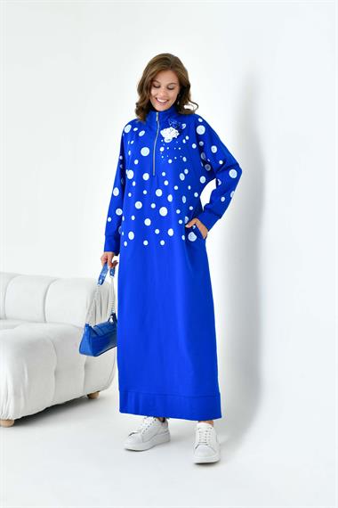 FTZ Women Kadın İki İp Elbise  Saks Mavi 30902