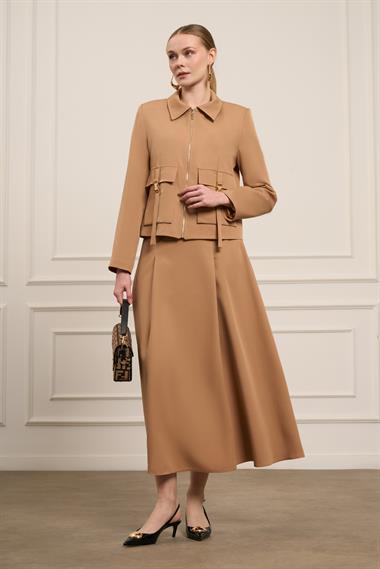 FTZ Women Kadın İkili Takım  Camel 31069