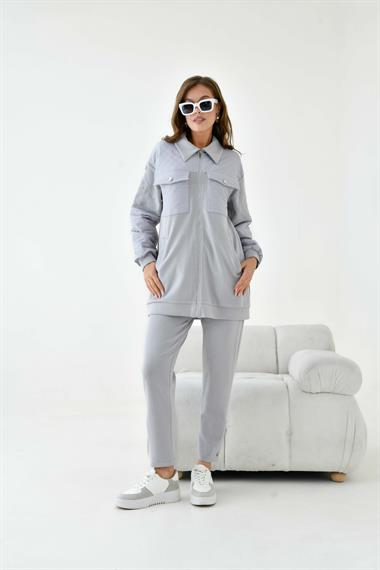 FTZ Women Kadın Oysho Takım  Gri 30939