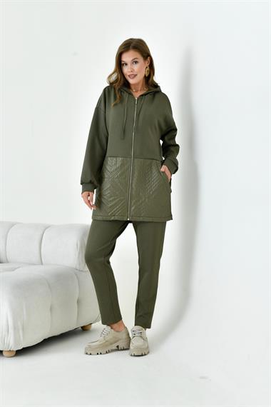 FTZ Women Kadın Kapitone Takım  Haki 30929