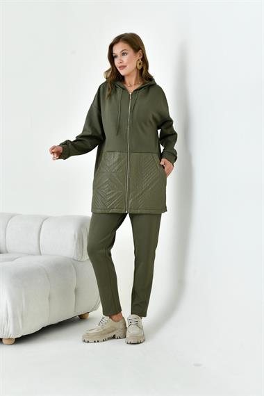 FTZ Women Kadın Kapitone Takım  Haki 30929