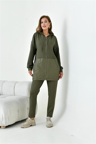 FTZ Women Kadın Kapitone Takım  Haki 30929