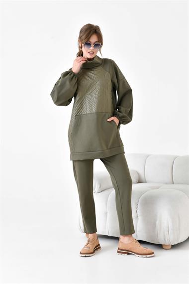 FTZ Women Kadın Kapitone Takım  Haki 30936