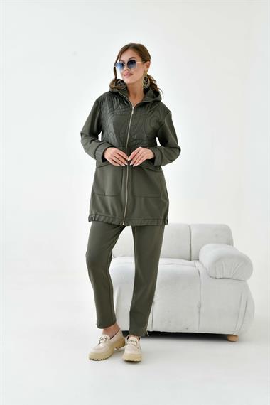 FTZ Women Kadın Kapitone Takım  Haki 30941