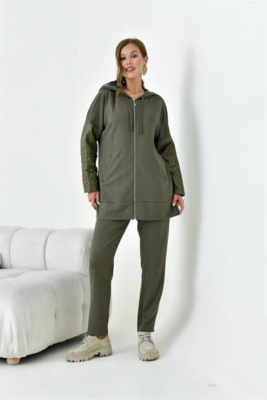 FTZ Women Kadın Kapitone Takım  Haki 30954