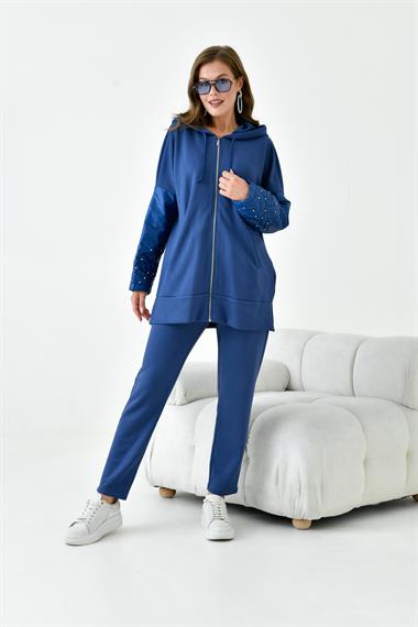 FTZ Women Kadın Kapitone Takım  İndigo 30954