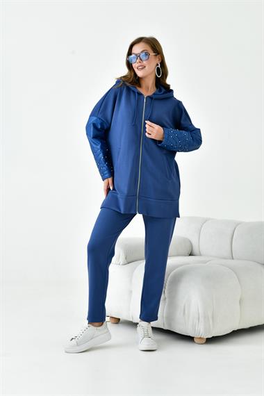 FTZ Women Kadın Kapitone Takım  İndigo 30954