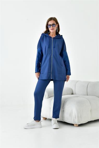 FTZ Women Kadın Kapitone Takım  İndigo 30954