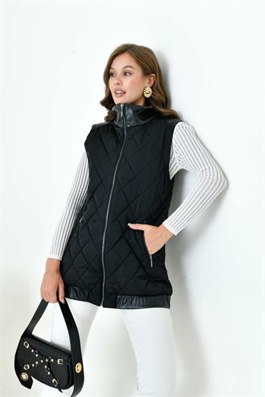 FTZ Women Kadın Kapitone Yelek  Siyah 30965