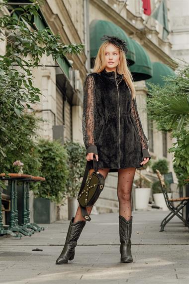 FTZ Women Kadın Kaşe Yelek  Siyah 30956