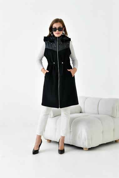 FTZ Women Kadın Kaşe Yelek  Siyah 30975