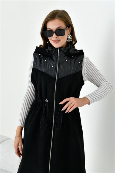 FTZ Women Kadın Kaşe Yelek  Siyah 30975