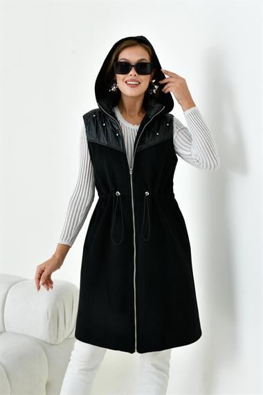 FTZ Women Kadın Kaşe Yelek  Siyah 30975