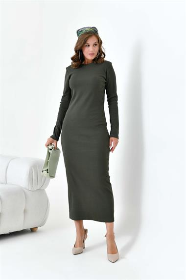 FTZ Women Kadın Kaşkorse Elbise  Haki 30901