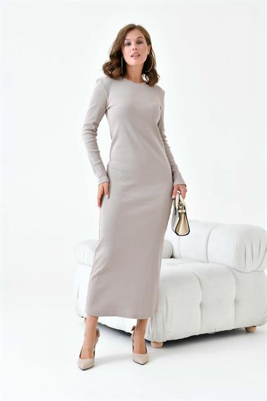 FTZ Women Kadın Kaşkorse Elbise  Taş 30901