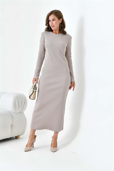 FTZ Women Kadın Kaşkorse Elbise  Taş 30901