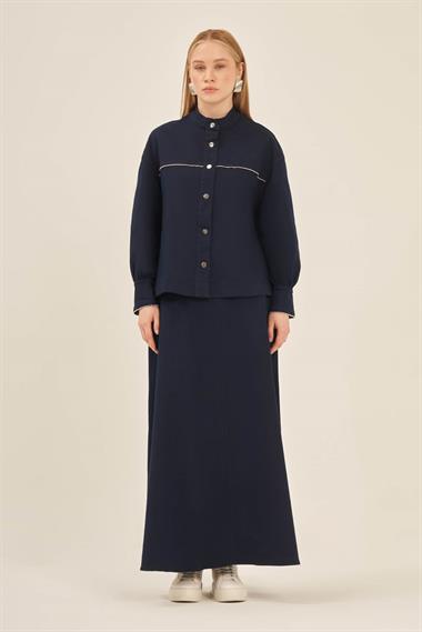 FTZ Women Kadın Kot Takım  İndigo 31128