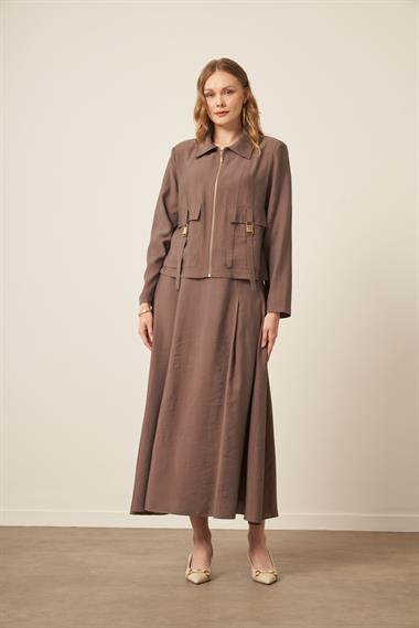 FTZ Women Kadın Kupra Takım  Vizon 31153