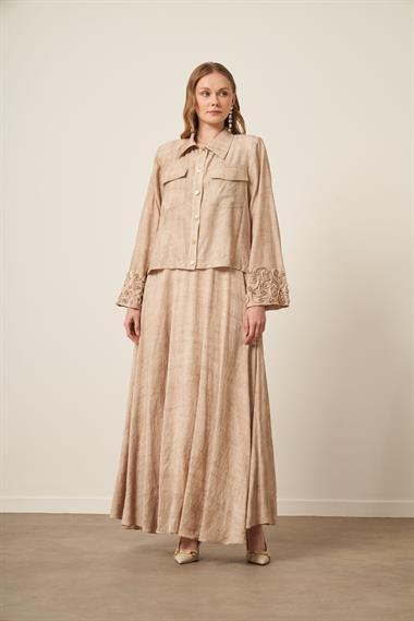 FTZ Women Kadın Melanj Takım  Beige 31146