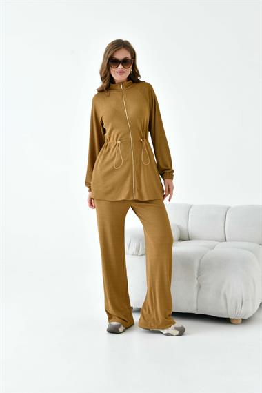 FTZ Women Kadın Örme Takım  Camel 30992