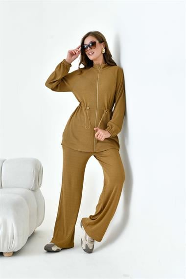 FTZ Women Kadın Örme Takım  Camel 30992