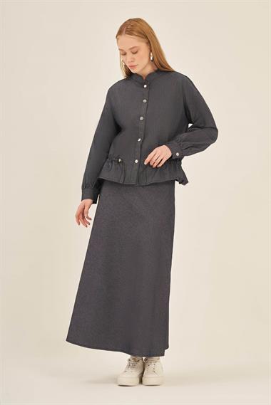 FTZ Women Kadın Etekli Takım  İndigo 31140