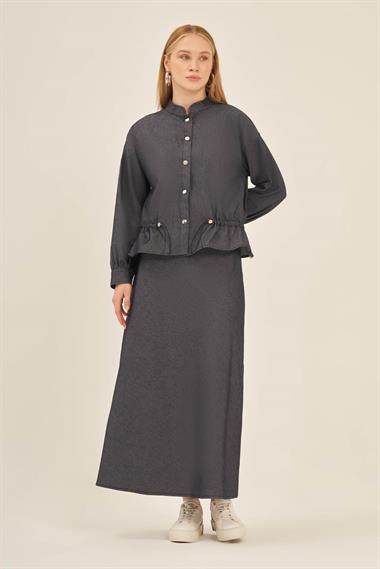 FTZ Women Kadın Etekli Takım  İndigo 31140