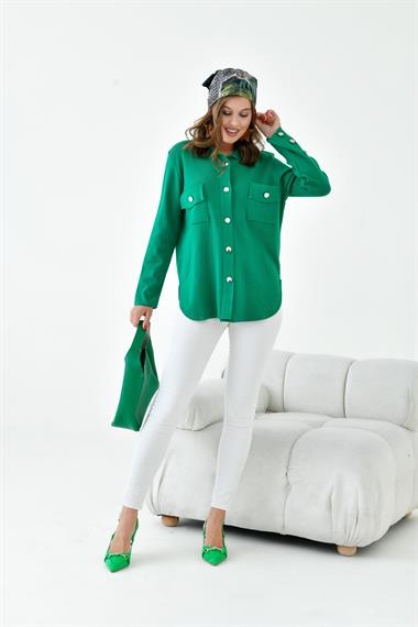 FTZ Women Kadın Polo Yaka Triko  Benetton 20786