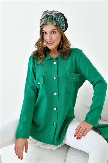 FTZ Women Kadın Polo Yaka Triko  Benetton 20786