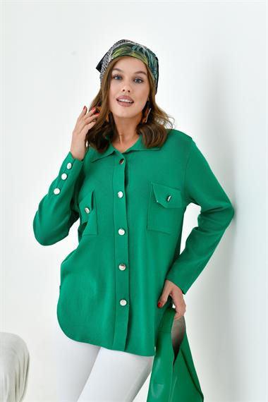 FTZ Women Kadın Polo Yaka Triko  Benetton 20786