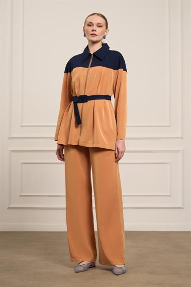 FTZ Women Kadın Tansel Kot Takım  Turuncu 31093