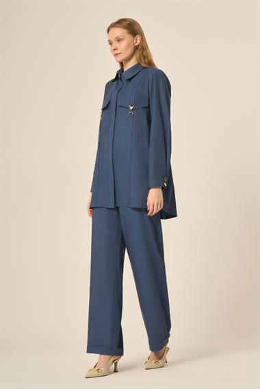 FTZ Women Kadın Tansel Takım  İndigo 31108