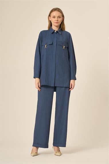 FTZ Women Kadın Tansel Takım  İndigo 31108